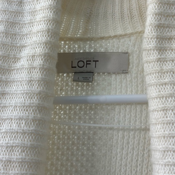 LOFT Long Open Cardigan size Large - Picture 2 of 3